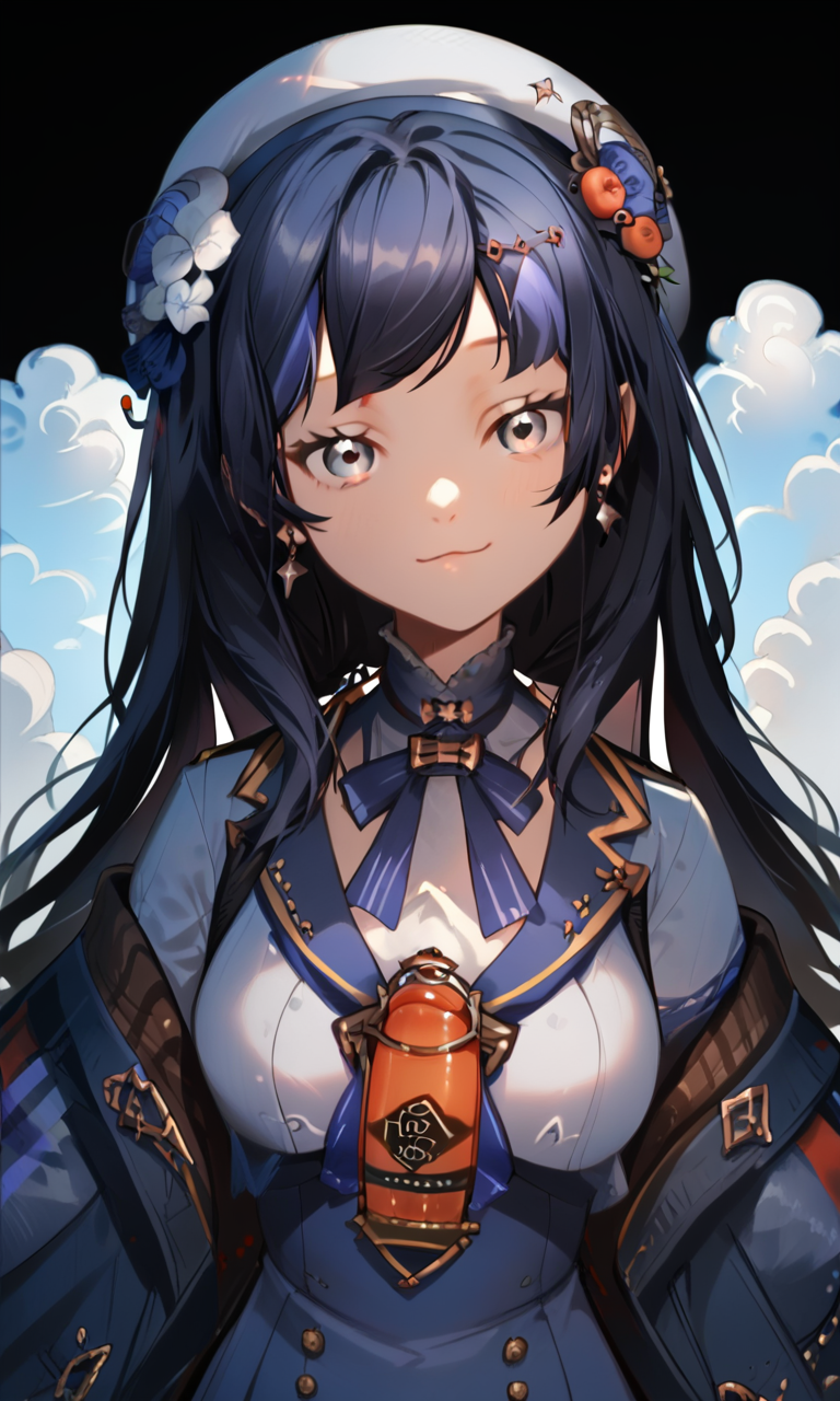 <lora:Ponto NeiPDXL_v1:1>Ponto NeiPDXL, 1girl, solo, hat, flower, long hair, hair ornament, virtual youtuber, <lora:princess_xl_v2:0.8><lora:g0th1cPXL:0.3> g0th1cpxl<lora:Expressive_H:0.8> ExpressiveH<lora:NAI Smooth Boys Style SDXL_LoRA_20r_20e_8i_nr32_a16_Pony Diffusion V6 XL:0.8> score_9, score_8_up, score_7_up,