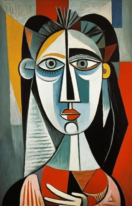 masterpiece,best quality,<lora:tbh296-sdxl:0.8>,illustration,style of Pablo Picasso, portrait of noble man
