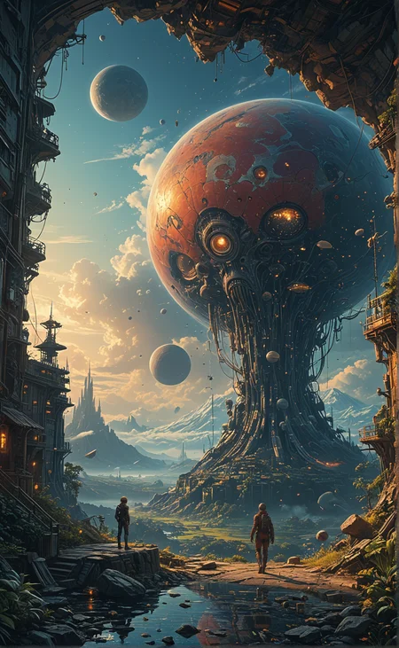 sci-fi style ethereal fantasy concept art of Festive evening, May 1st Labor Day,
Programmers, designers, managers celebrating together,
intricate, 8k highly professionally detailed, HDR, CGsociety, heavenly atmosphere, detailed illustration, hd, digital art, overdetailed art, concept art, complementing colors, trending on artstation, Cgstudio, the most beautiful image ever created, dramatic, subtle details, illustration painting by alphonsn, vibrant colors, 8K, award winning artwork, high quality printing, fine art, gold elements, intricate, epic lighting, very very very very beautiful scenery, 8k resolution, digital painting, sharp focus, professional art, atmospheric environment, art by artgerm and greg rutkowski, by simon st�lenhag, rendered by Beeple, by Makoto Shinkai, syd meade, 8k ultra hd, artstationHD, 3d render, hyper detailed, elegant,
<lora:add-detail-xl:1>
<lora:aidmaMJ6.1_v0.5_2:0.7> aidmamj6,
<lora:SDXLFaeTastic2400:0.15>,
<lora:tbh129-sdxl:0.2> style of Michael Cheval,
brave light . magnificent, celestial, ethereal, painterly, epic, majestic, magical, fantasy art, cover art, dreamy . futuristic, technological, alien worlds, space themes, advanced civilizations