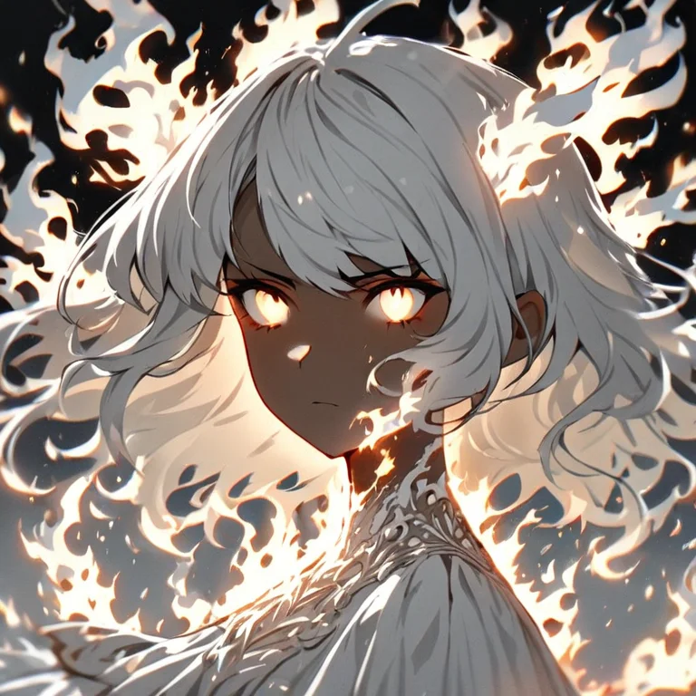 ,onfire,1girl,solo,portrait,white flames,dress
<lora:multi-colored_flames-xl-6:0.8>