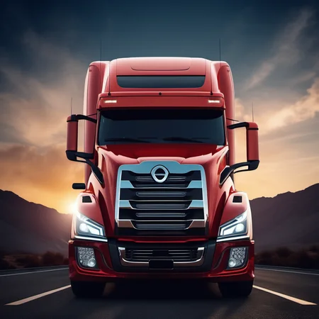 cinematic photo truckmaker truck, frontview <lora:TruckMaker-SDXL-LoHA:-0.5>, epic vista . 35mm photograph, film, bokeh, professional, 4k, highly detailed
