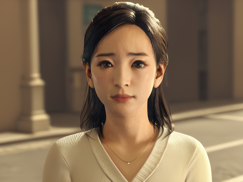 score_9, score_8_up,score_7_up,1girl, <lora:Sawa_Yoko:1>sawa yoko, on the street,3d,nervous,