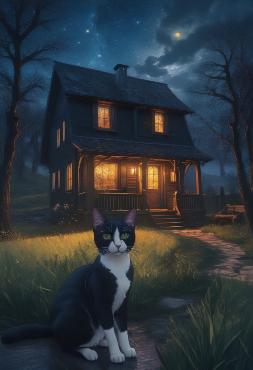 an oil painting of masterpiece, best quality, newest, (realistic face:1.2), rim lighting, pastel colors, real world location, no lineart, 1girl, sun, house, tree, family, cat, mountain, flying birds, grass,
reflective light, bosstyle, HD, masterpiece, best quality, hyper detailed, ultra detailed (vibrant masterpiece, 32K, UHD, best resolution, perfect details, best quality, best details, best artist, sharp edges, detailed textures, atmospheric lighting, visually stunning, perfect composition, trending on behance), style of van gogh, starry night vibes, expressionism, gloomy, dark tones, unforgettable, dark fantasy, fantasy, emotional depth. (vibrant masterpiece, (8k1.5), UHD, very detailed, high-quality, best artist, sharp edges, detailed textures, atmospheric lighting, stunning visuals),ZZZ_Style
