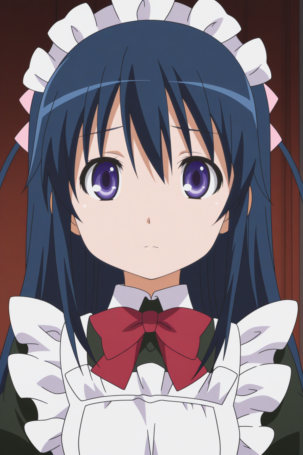 naoya touhara trap, maid, anime coloring, front view <lora:Astarotte_no_Omocha_-_illustriousv0:0.8>