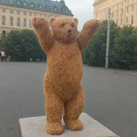 buddy Bear in Berlin,
best quality, photo of a buddy Bear, BuddyBear,
Berlin BuddyBear, sightseeing in Berlin,
Bear sculpture, Plush BuddyBear, Plush material BuddyBear, Plush style buddy Bear.
beautiful background in Berlin, blurry city background,
sunny day, Summer day.