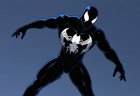 Symbiote Spiderman Blacksuit (The Animated Series)