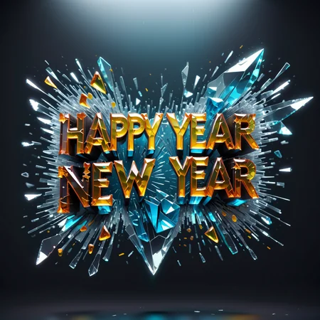 ethereal fantasy concept art of (("Happy New Year":1.3) text logo:1.3),made of dvr-honey,rings,Made_of_pieces_broken_glass,neutron star,nebula,galaxy,<lora:HoneyStyleXL:0.6>,dvr-honey,<lora:Made_of_pieces_broken_glass_v2-000005:0.6>,glass,shards,broken glass,transparent glass,pieces of glass,<lora:Harrlogos_v2.0:1>, . magnificent