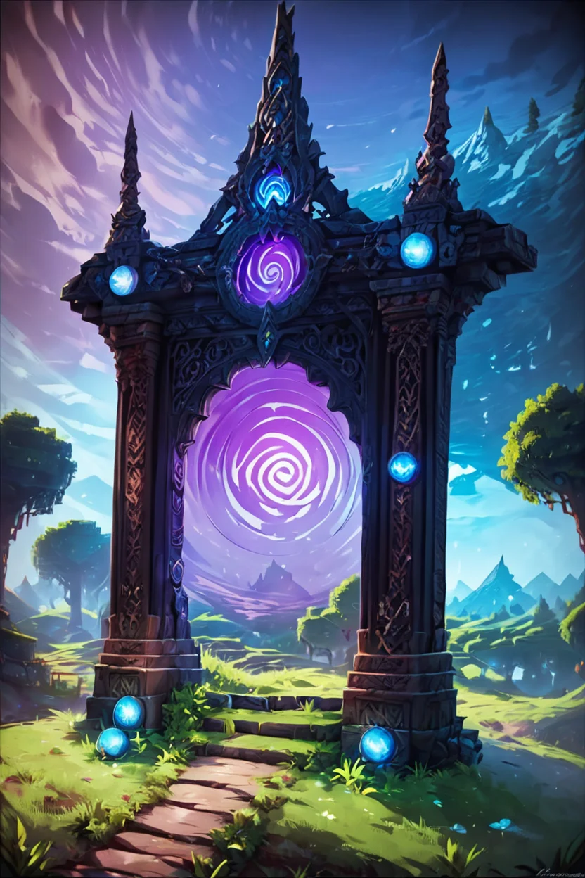 score_9, score_8_up, score_8, ,,, zzNetherPortal, weapon, outdoors, sky, day, cloud, tree, blue sky, no humans, shadow, chain, cloudy sky, grass, nature, scenery, forest, sword, blue sky, no humans, cloudy sky, mountain, fantasy, field, <lora:NetherPortalPDXL_v2:1.0>, ,,, smile, looking at viewer, ,,, embedding:zPDXL, <lora:SDXLFaeTastic2400:0.5>,