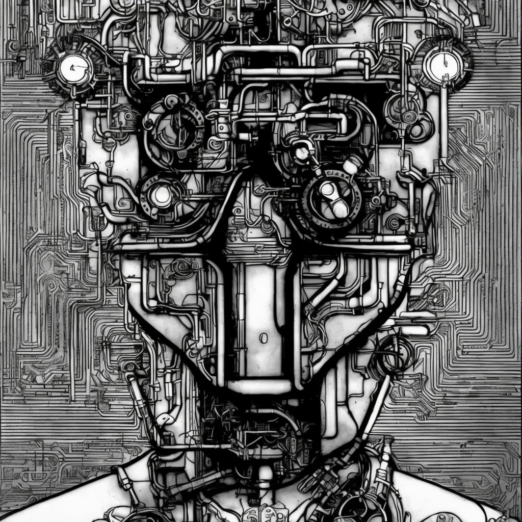 black and white, photorealistic intricately detailed comic book art by award winning line artist, of a steampunk scientist stepping stepping through a magical portal, black and white ink, epic cinematography