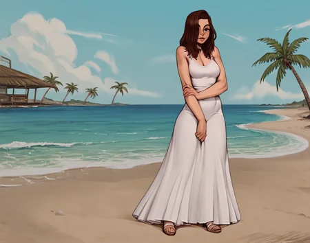 (score_9,score_8_up,score_7_up,score_6_up,score_5_up,score_4_up),high quality,detailled,(beach resort background, sand, detailled background, outdoor, ocean, sky, sunny, palm trees),<lora:incase_2024_new_style_upscaled_with_big_images:1>,<lora:easynegative:1>,<lora:StS_PonyXL_Detail_Slider_v1.4_iteration_3:0.3>,<lora:Expressive_H:0.3>,expressiveh,
BREAK
sexy,horny,slutty, posing, long dress, shoes, covered body, <lora:Melissa_S.H.E.L.T.E.R:0.8> ( 1girl, brown hair, brown eyes, melissa, medium hair, medium breasts, solo)
