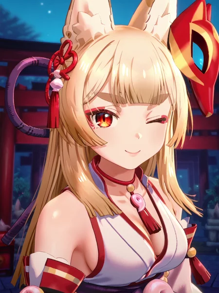 detailed background, shiny skin, rating safe,
<lora:foxmiko.pony:1.0>,
foxmiko,
one eye closed,