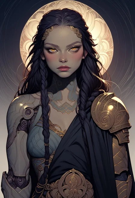 llustration, zPDXL3 , Expressiveh , score_9 , score_8 , score_7, dynamic viewpoint, dynamic angle, vibrant colors, Loki, god of mischief, norse, wearing norse themed armor, pauldrons highly detailed , high quality , high res, mask , closed mouth, detailed pauldrons, dramatic lighting,  <golden cyber arm, golden cybernetic arm:1.4>,  asymmetry, asymmetrical arms,cape, royal