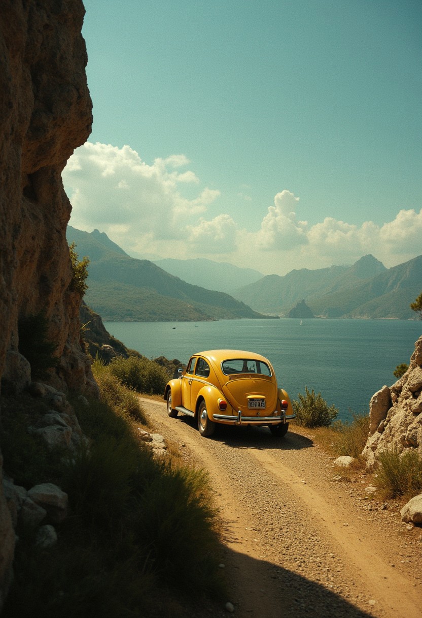 roaming tiny trip mellow, analog, candid, Circle dream art by Ben Templesmith, blue yellow ultra masterpiece k cinematic_1940s cinematic_octane