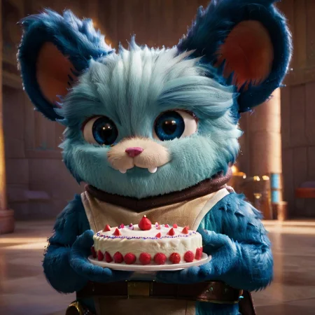 (((furry character))), (((Nubs_pooba))) eating cake in the canteen, portrait, BREAK, masterpiece, ((detailed background)), ((dynamic background)), 8K, (masterpiece:1.5), intricate details, highly detailed, extreme detail, octane render, unreal engine, ((anime art)), best quality, highres, (detailed face:1.5), ((full_body)), UHD, (((perfect hands))), low light