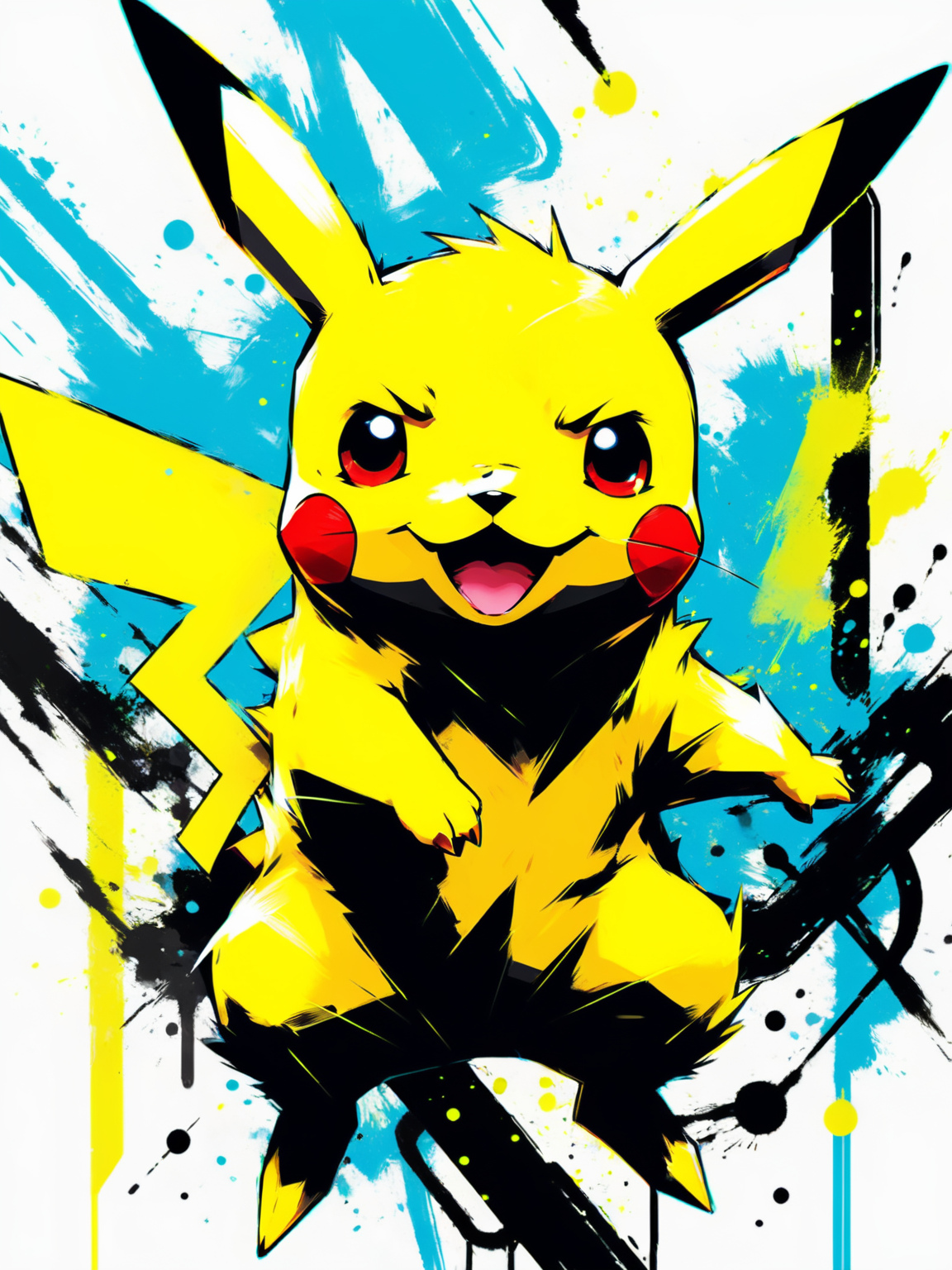 pokemon pikachu, active pose, anime, scetch, nvinkpunk, abstract brush strokes, heavy lines, HDR Neo-Noir style, bright yellow neon, minimal
<lora:xl_more_art-full_v1:1>