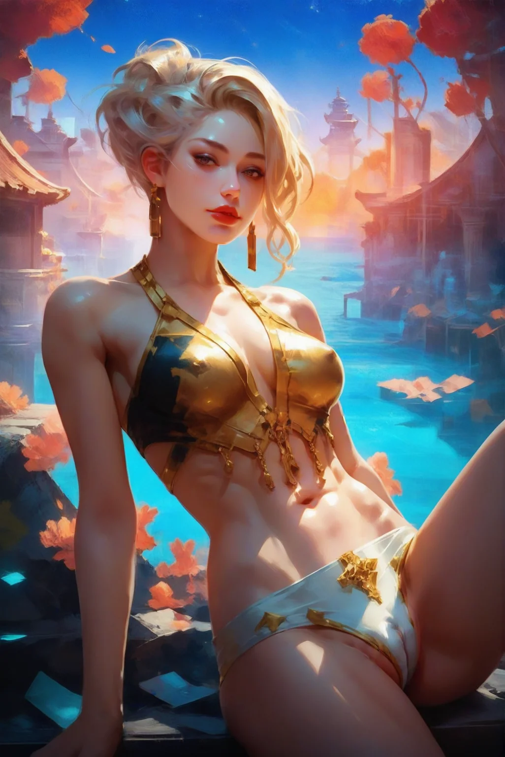 source_anime, score_9, score_8_up, score_7_up, anime style, rating_explicit, 1girl, woman, (avant-garde Y2K:1.3) angel, cameltoe, [:formal, creative costume design,:0.2], bombshell hair, sunset hair, swept bangs, thicc athletic build, medium breasts, chinese, hillside,rustic scifi town in a Moonquake Zone<lora:EnvyPonySoftBeauty01:1>