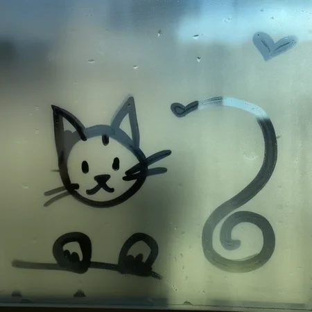 finart cat window drawing<lora:finart:1>