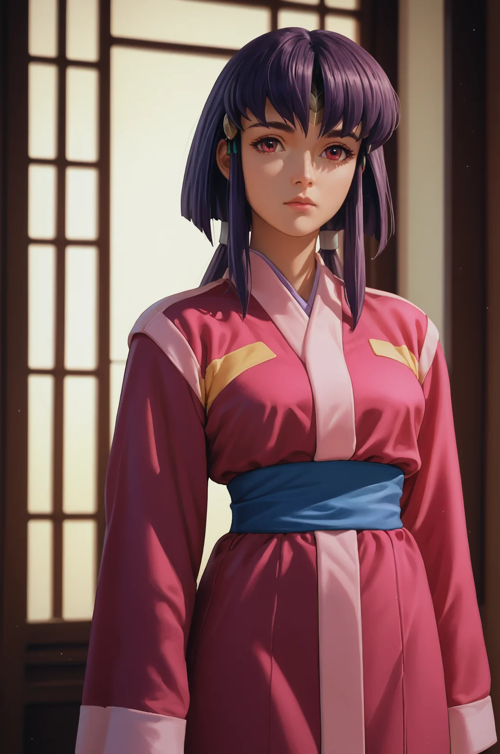 score_9, score_8_up, score_7_up, score_6_up, score_5_up, score_4_up, (high quality, detailed, beautiful) <lora:Aeka-000008:0.99> masaki_aeka_jurai, home_outfit, cowboy_shot,