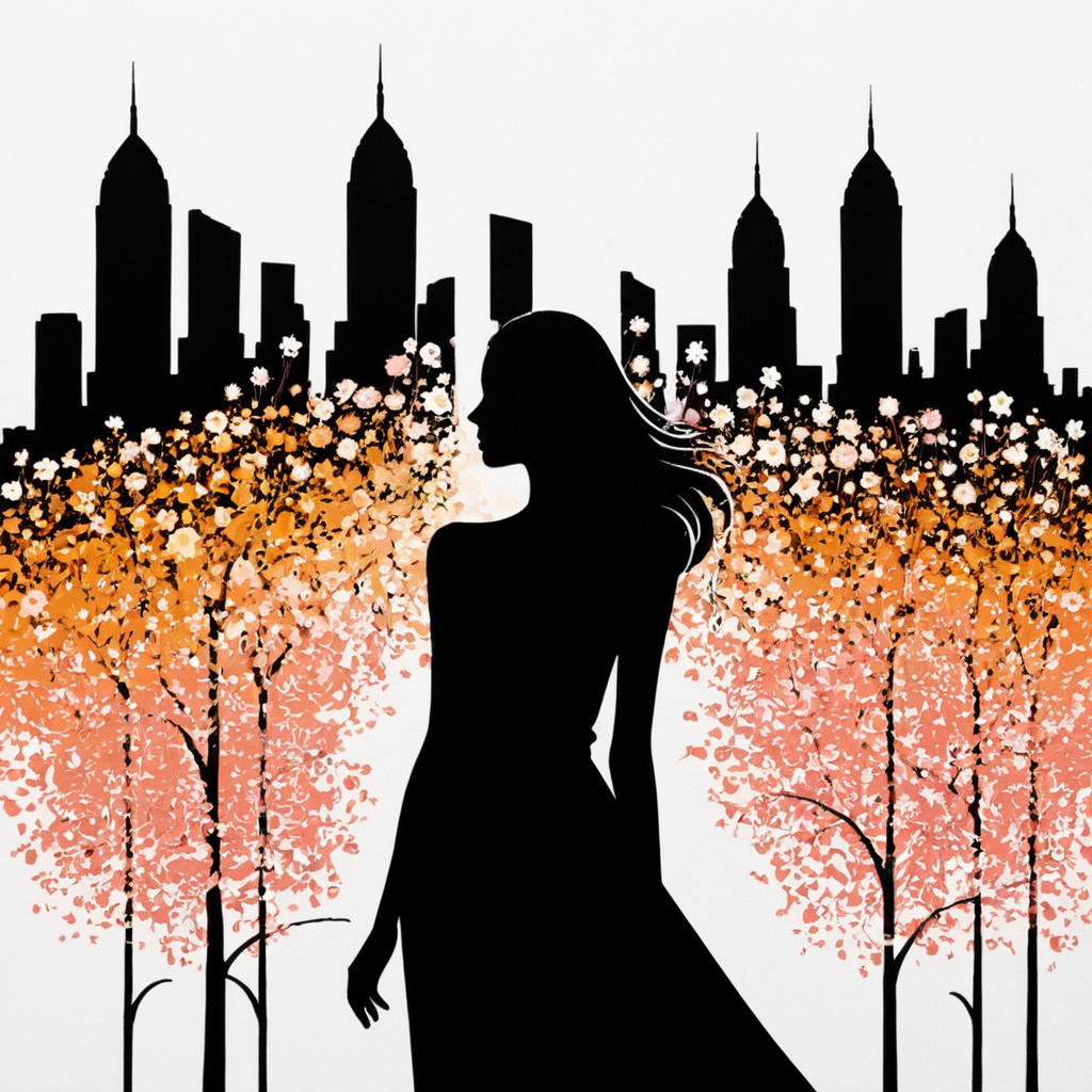 PStyl3, cityscape, negative space, abstract, woman, flowers  <lora:Maximalist_Drawing_BW:0.85>