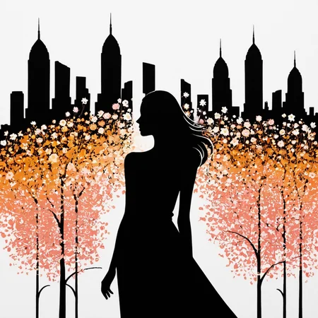 PStyl3, cityscape, negative space, abstract, woman, flowers <lora:Maximalist_Drawing_BW:0.85>