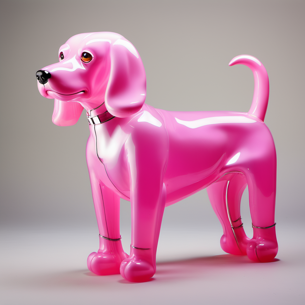 <lora:[XL]jelly:1>1 pink dog