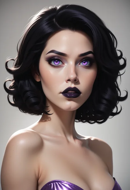 score_9, score_8_up, score_7_up, 1girl, solo, <lora:Dark_Anastasia_Pony_v0.1:0.5> d4rk_4n4st4s14, purple eyes, black hair, black lips,