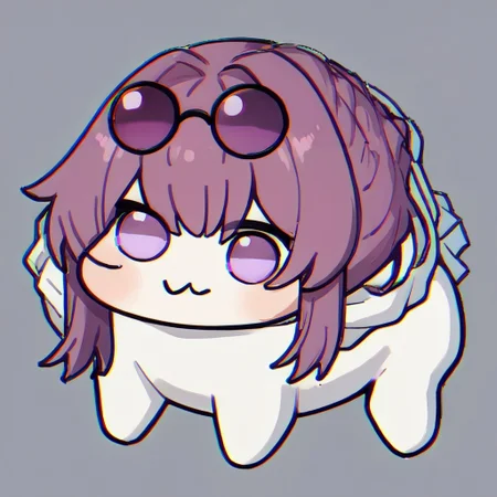 score_9,score_8_up,score_7_up, source_anime,
doro, creature, :3, chibi, no humans, white skin, four legs, solid circle eyes, no pupils, all fours,
potkafka,purple hair,purple eyes,eyewear on head,
<lora:potkafka_v1.6:0.9>,
<lora:chromaticAberrationPDXL2_v3:0.35> chromatic aberration <lora:Doro_X_PDXL_V1:1>