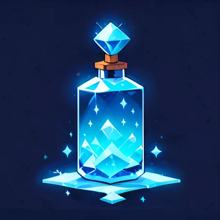<lora:magicbottle:0.8>, bottle, ice in a bottle, sparkle, black background, <clip:skip:2>, <lora:lcm-lora:1.0>, masterpiece, 8k, high resolution, shallow depth of field, sharp focus