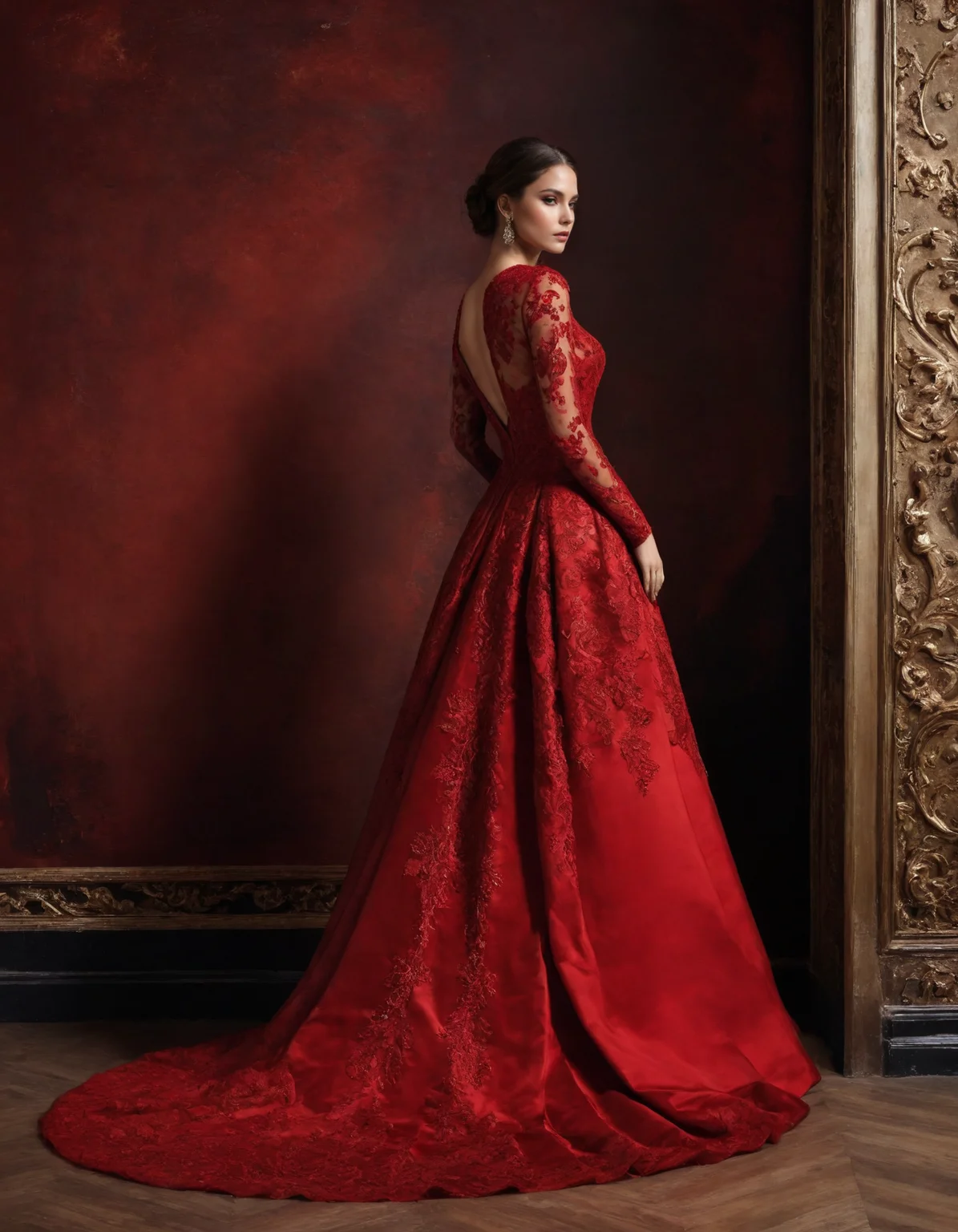 Luxurious Elegance, extravagant, ornate, designer, opulent, picturesque, lavish,, (red but beautiful:1.4), (masterpiece, best quality:1.4) , in the style of nicola samori,
<lora:epi_noiseoffset2:0.5> <lora:add-detail-xl:1> <lora:xl_more_art-full_v1:0.5> <lora:NicolaSamori:0.7>