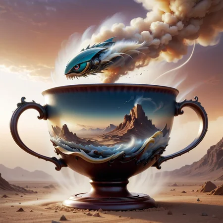 euclidean scaled dust storm in a teacup