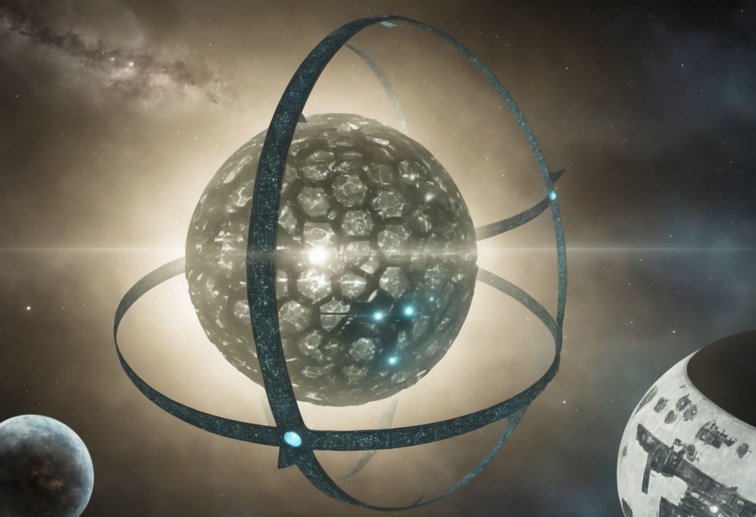 dyson_sphere, space background, night sky, night, <lora:dyson_sphere_sdxl_12:0.8>, (spaceship), masterpiece, best quality,
