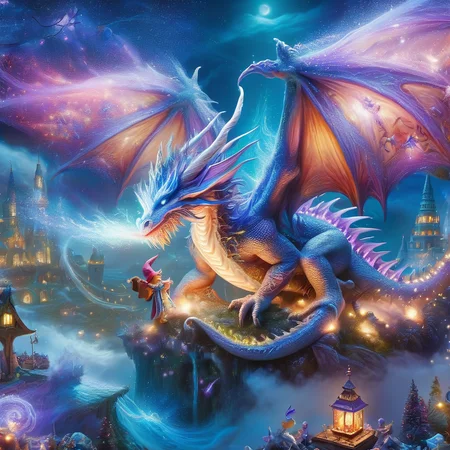 (best quality)++, (masterpiece)++, (detailed)+, elf on the shelf fighting a Dragon, (fantasy illustration)1.3, enchanting Dragon battle elf on the shelf, mystical battle, (many gnomes battling)1.4 (whimsical charm).4 Otherworldly charm, mystical sky, (Luis Royo)1.2, (Yoshitaka Amano)1.1, moonlit night, soft colors, (detailed cloudscape)1.3, (high-resolution)1.2 (gnomes battling everywhere)1.2 , <lora:DonM3t3rn1tyXL-v1.1:0.8> DonM3t3rn1tyXL <lora:DonMD1g174l4sc3nc10nXL:0.8> DonMD1g174l4sc3nc10nXL <lora:Dragons:0.8> dragon <lora:EnvyMagicalXL01:0.8> magical <lora:FantasyLandscape:0.8> FanLan