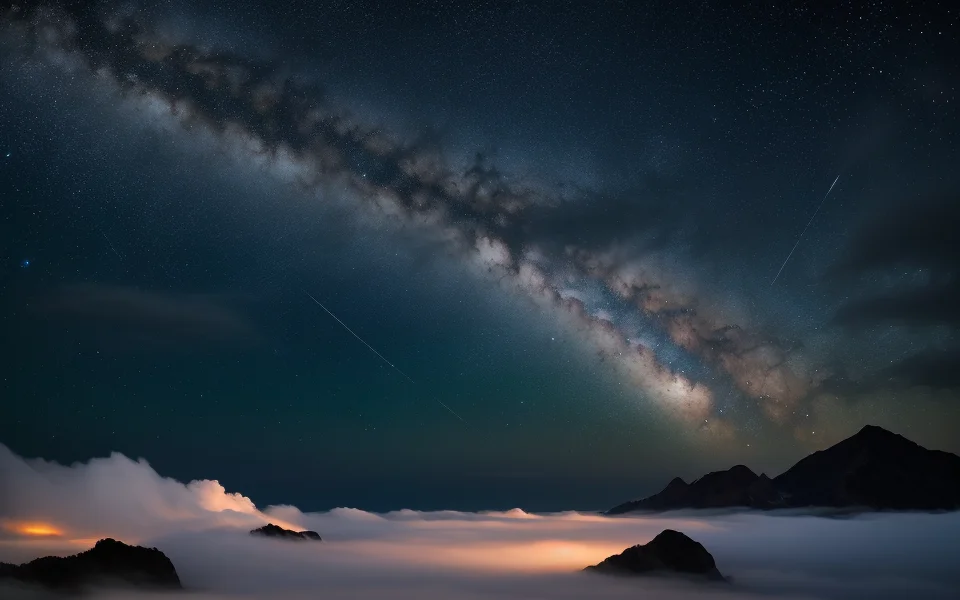 (masterpiece, high quality, highres,Highest picture quality), (Master's work),
detailed background, masterpiece, best quality, scenery, mountains,starry sky, night, night sky,star, Milky Way,(fog:0.9), silence nature,moonlight, ocean,
<lora:epiNoiseoffset_v2:1>, <lora:mochaBeautifulSky_v10:0.6>