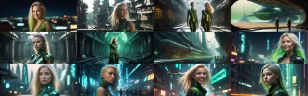 a beatiful young adult women of slender hourglass figure, with long undercut hair of mixed haircolor brunette and blonde, light green eyes, 
__char/facial/good__
__bg/zoom__
__bg/city/scifi-char__
__bg/photo__