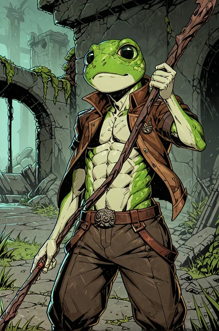 anthro frog boy,rogue,solo,unlight,er_frogman
looking at viewer,depth of field,battlefield ruins,effect
<lora:Perfect Hands:1> <lora:Unlighté£æ ¼:0.7> <lora:naip33:0.2> <lora:er_albinauric:1>, score_9, score_8_up, score_7_up, score_6_up, score_5_up, score_4_up,zPDXL
