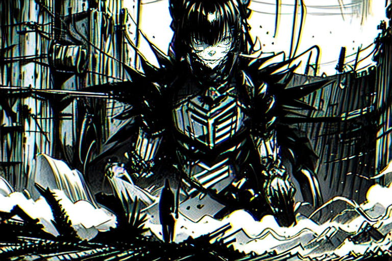highly insanely detailed, masterpiece, top quality, best quality, highres, 4k, 8k, RAW photo, (very aesthetic, beautiful and aesthetic),  
tsutomu nihei,nihei_tsutomu,blame!,blame gakuen!,abara,TNstyle,sidonia_no_kishi,concrete walls,metal walls,buildings,gauna,gauna mech,walkway,air conditioner,ventilation fan,ventilation shaft,clouds,dome,machinery, 
<lora:ABARA:1>, 
(1girl:1.3), 
solo focus, 
(in river),splash,splashing,(sun flare,lens flare,sunset background,low horizon),backlighting,âââ