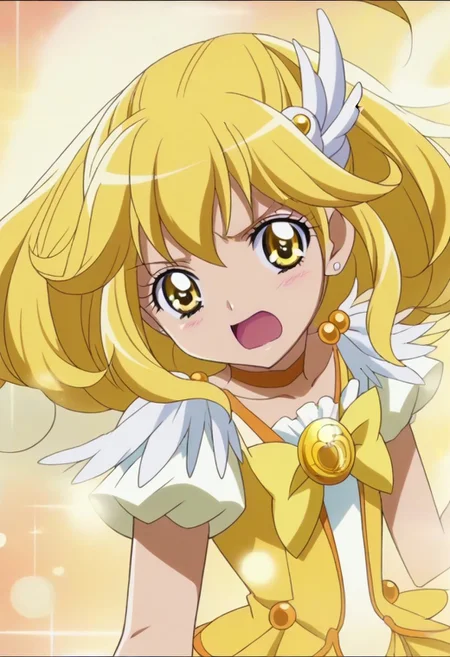 rating questionable, detailed background,yellow hair,yellow eyes,long hair,shiny skin, <lora:curepeace.pony:1>, curepeace,,,,,,,,,,,,,,,,,anime coloring, anime screencap, 1girl,Solo ,, anime,,,,official art, Uncensored ,Unedited ,,,,,,,,,,,,, ,,