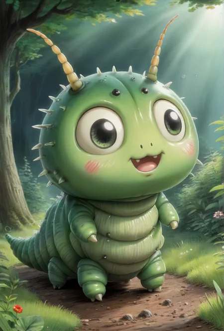 studio ghibli, screamerpillar,  <lora:ral-smolinzect:0.5>,  <lora:The_Simplest:0.8>