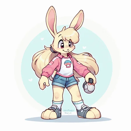 score_9, score_8_up, rabbit, solo, full body, digital art, highly detailed, <lora:CuteMixPDv2:0.5>, <lora:lorijackrabbit:1> LoriJackrabbitPXL