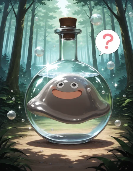 SmoothNoob_Quality,masterpiece,extreme detailed BREAK 1other,no humans,no_legs,day,outdoors,forest,
BREAK hagurin,:D,sparkle,bubble,slime \(creature\),<lora:hagurin-NAI:1>,<lora:NOOB_vp1_detailer_by_volnovik_v1:1>,round-bottom flask,in flask,spoken question mark,