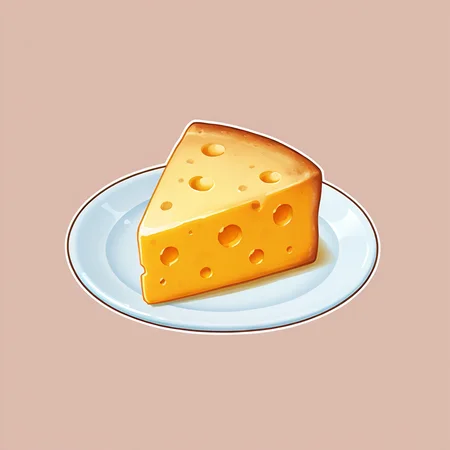 no humans, plate with cheese, solo, outline, simple background <lora:icon_outline_semireal:0.8>