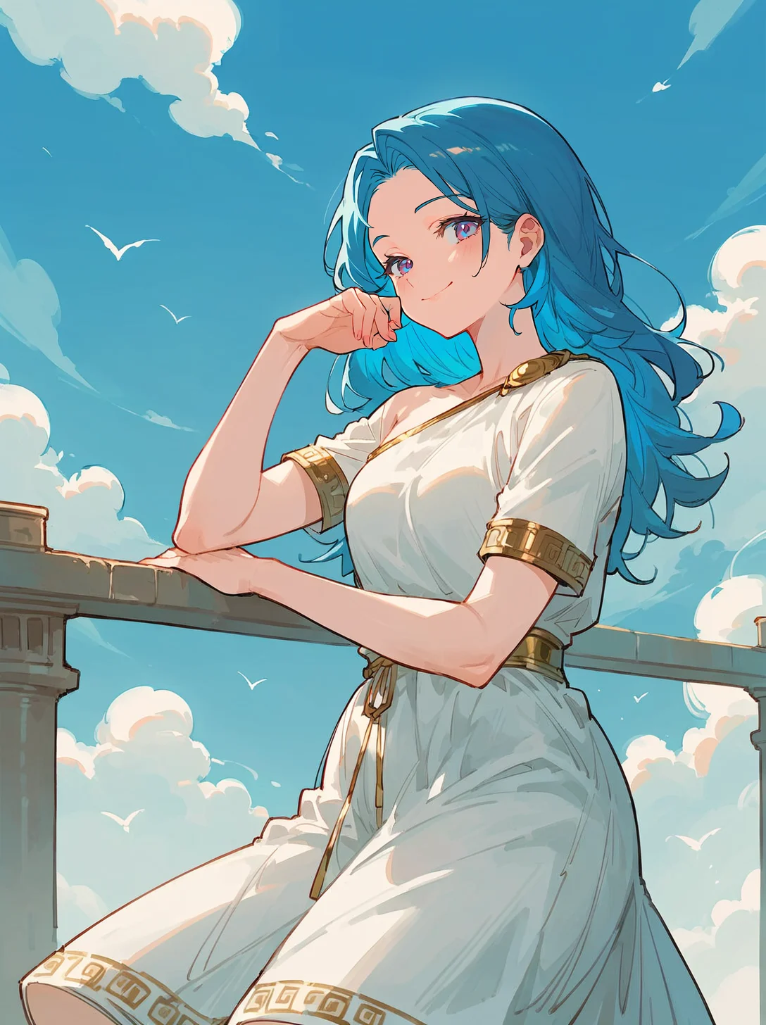 score_8_up, score_7_up, score_6_up, source_anime, 1girl, solo, blue sky,
smile,
toga, greek clothes, long dress, <lora:Toga-000008:1>