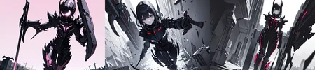 highly insanely detailed, masterpiece, top quality, best quality, highres, 4k, 8k, RAW photo, (very aesthetic, beautiful and aesthetic),
__lazy-wildcards/cosplay-char/blame/digimortal-digimortal/prompts__,
<lora:Digimortal_v1:0.7>,
(1girl:1.3),
solo focus,
__lazy-wildcards/dataset/background__,âââ