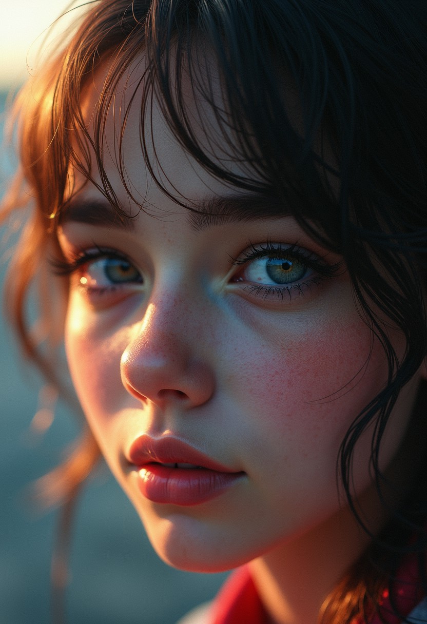 hyperrealistic digital painting by Jeremiah Ketner and Charlie Bowater and Stanley Artgerm and Thomas Saliot and J. Scott Campbell, shallow depth of field, bokeh, incredibly detailed, real