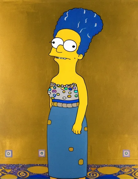 marge simpson <lora:Gustav_Klimt_XL_kk:1> klimt