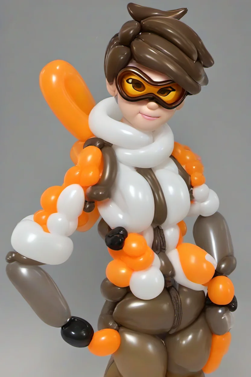 <lora:PE_BalloonStyle:1> PEBalloonStyle,
 <lora:PE_TracerOW:0.2> PETracerOW,overwatch, tracer, 3d, orange goggles, jacket, bomber jacket