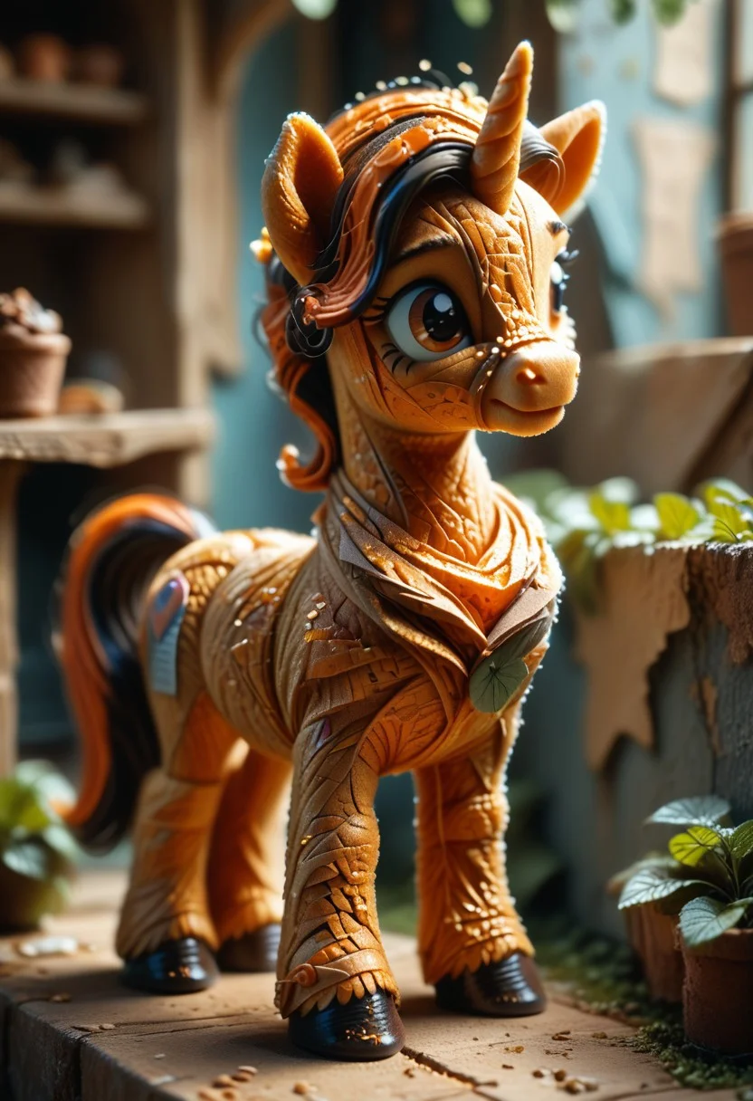 score_9, score_8_up, score_7_up, Realistic, BREAK,
World Morph (felt), pony unicorn