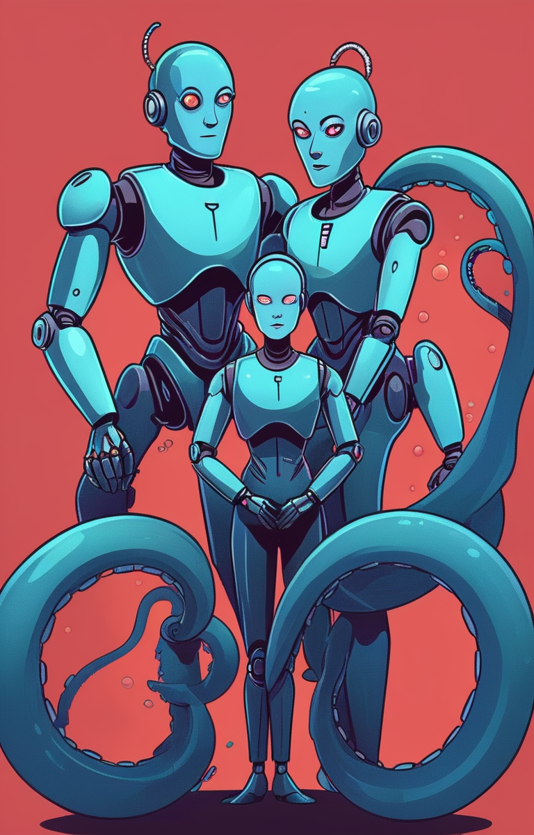masterpiece,best quality,<lora:tbh30-sdxl:0.9>,illustration, portrait of Housework robots