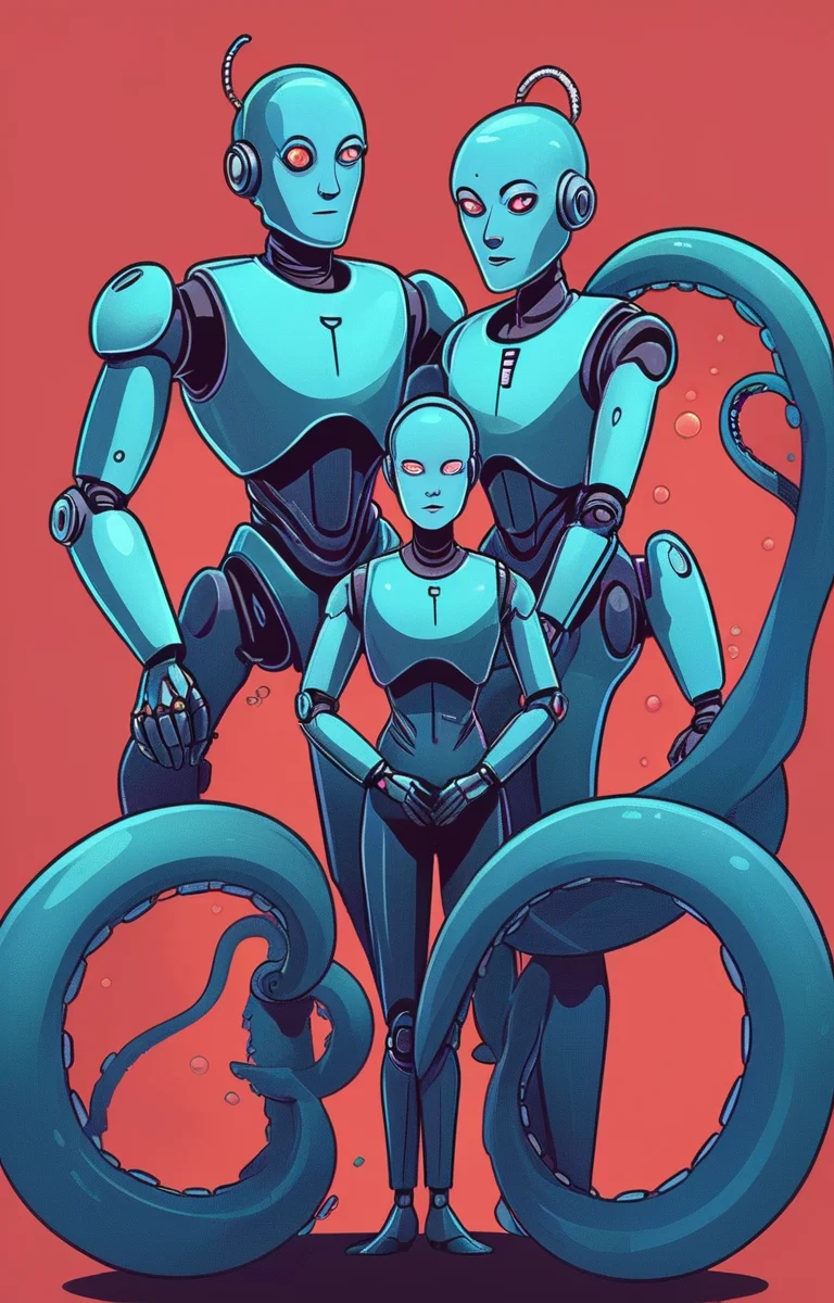 masterpiece,best quality,<lora:tbh30-sdxl:0.9>,illustration, portrait of Housework robots