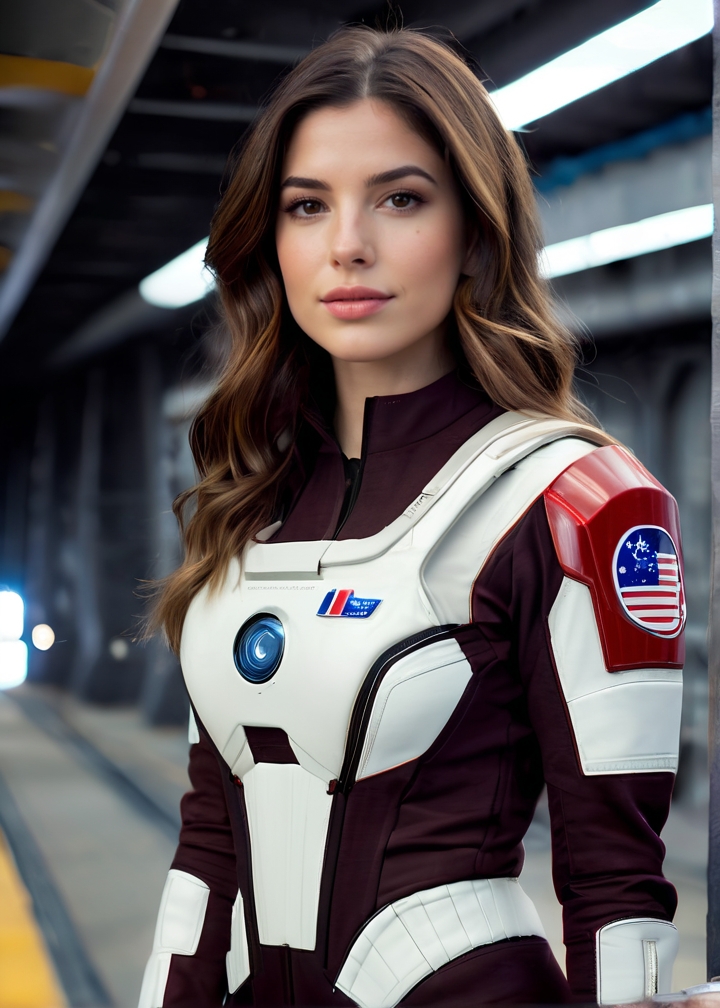 Photo of Estella Beatriz, posing on the bridge of an industrial spaceship, space captain uniform, <lora:PerfectEyesXL:0.3>, (detailed beautiful face, detailed, ultra-detailed body:1.1),best quality,photo-realistic,highly detailed,absurdres,cinematic lighting,hyper-realistic,sharp focus,32k resolution,detailxl,SimplePositiveXLv2,